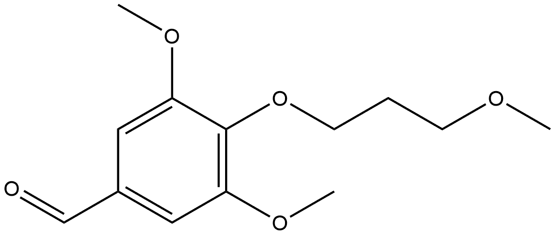 3,5-Dimethoxy-4-(3-methoxypropoxy)benzaldehyde,1182969-90-9,结构式