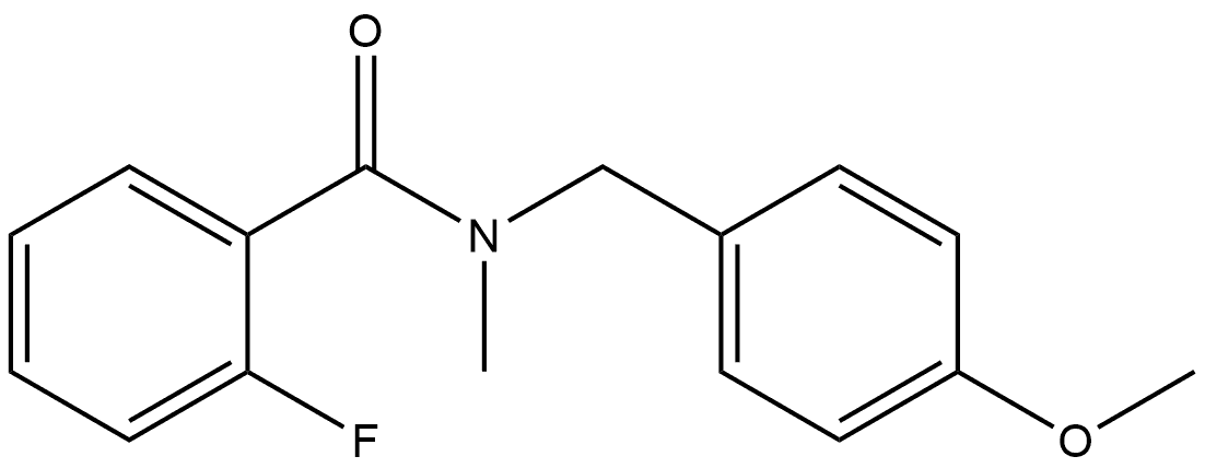 2-Fluoro-N-[(4-methoxyphenyl)methyl]-N-methylbenzamide Structure