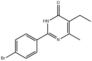 2-(4-Bromophenyl)-5-ethyl-6-methyl-3,4-dihydropyrimidin-4-one Struktur