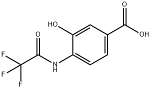 Benzoic acid, 3-hydroxy-4-[(2,2,2-trifluoroacetyl)amino]- Structure
