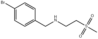 N-(4-溴苄基)-2-(甲砜基)乙胺,1183353-51-6,结构式