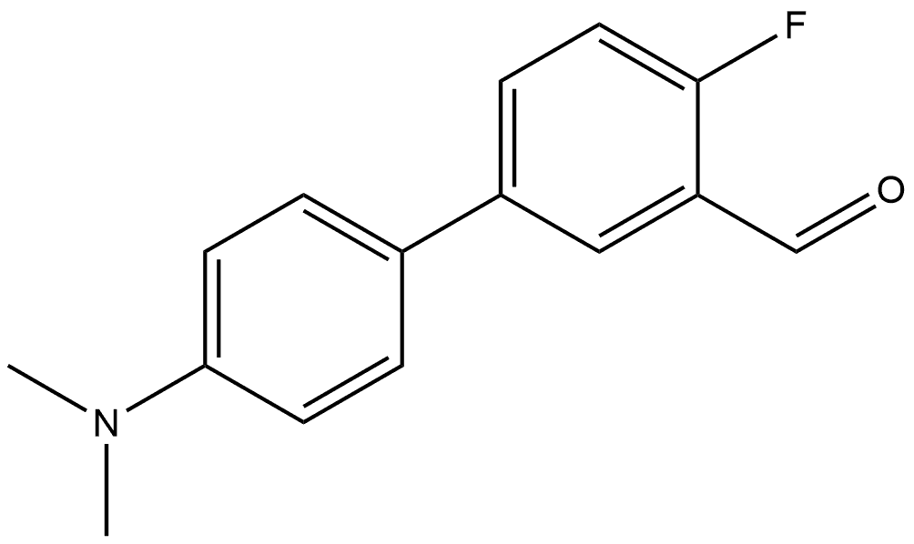 4'-(Dimethylamino)-4-fluoro[1,1'-biphenyl]-3-carboxaldehyde Structure