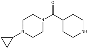 1-cyclopropyl-4-(piperidine-4-carbonyl)piperazine,1183497-71-3,结构式