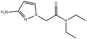 2-(3-氨基-1H-吡唑-1-基)-N,N-二乙基乙酰胺 结构式