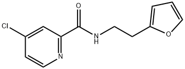 4-chloro-N-[2-(furan-2-yl)ethyl]pyridine-2-carboxamide Structure