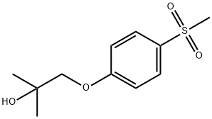 2-Propanol, 2-methyl-1-[4-(methylsulfonyl)phenoxy]- Structure