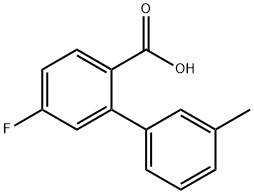 4-Fluoro-2-(3-methylphenyl)benzoic acid Structure