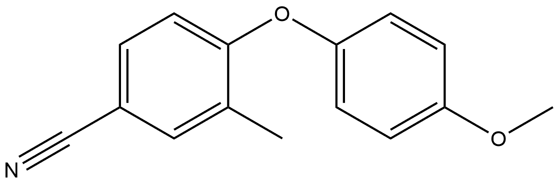 4-(4-Methoxyphenoxy)-3-methylbenzonitrile Structure