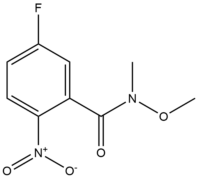 5-fluoro-N-methoxy-N-methyl-2-nitrobenzamide Structure