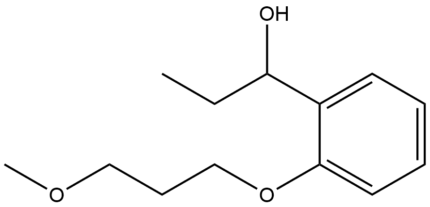 α-Ethyl-2-(3-methoxypropoxy)benzenemethanol Structure