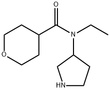 N-乙基-N-(吡咯烷-3-基)四氢-2H-吡喃-4-甲酰胺, 1183676-98-3, 结构式