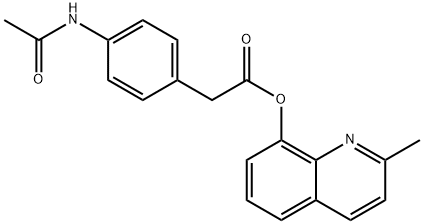 4-Acetamido-2-methylquinolin-8-yl 2-phenylacetate Structure