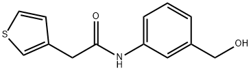 N-[3-(hydroxymethyl)phenyl]-2-(thiophen-3-yl)acetamide Structure