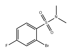 2-溴-4-氟-N,N-二甲基苯磺酰胺, 1183891-89-5, 结构式