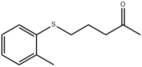 5-(邻甲苯硫基)戊-2-酮, 1183995-09-6, 结构式