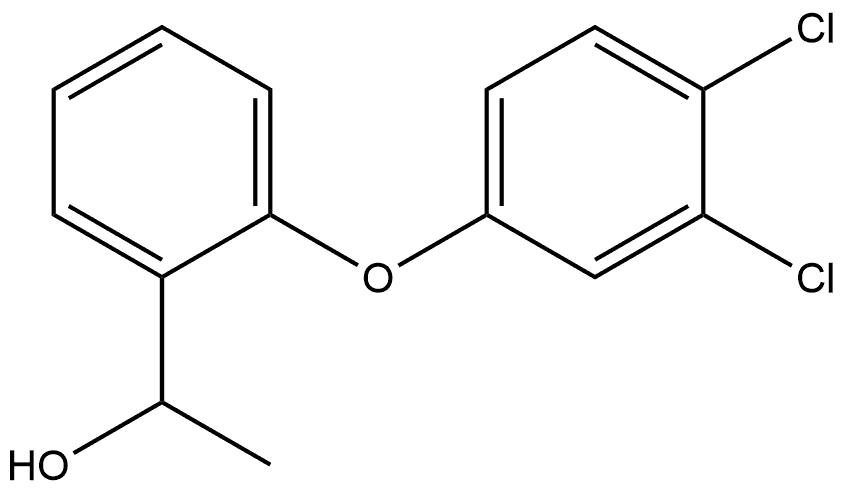 1-[2-(3,4-Dichlorophenoxy)phenyl]ethan-1-ol Structure