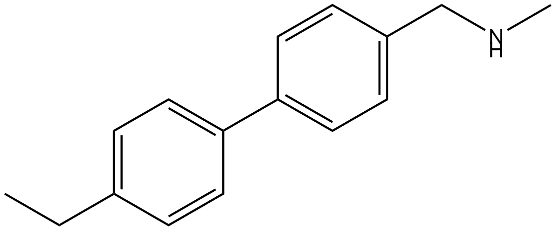 4'-Ethyl-N-methyl[1,1'-biphenyl]-4-methanamine Structure