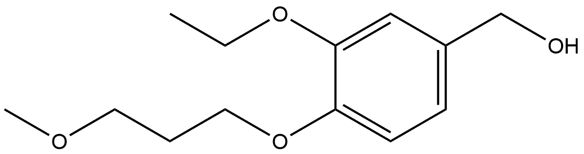 3-Ethoxy-4-(3-methoxypropoxy)benzenemethanol Structure