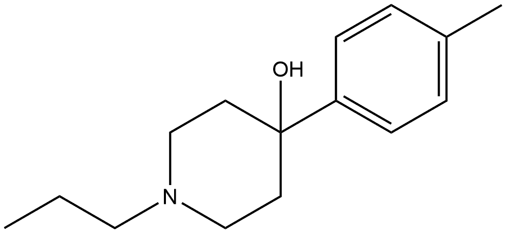 4-(4-Methylphenyl)-1-propyl-4-piperidinol Structure