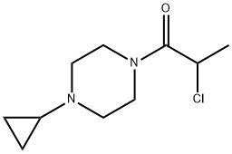 1-Propanone, 2-chloro-1-(4-cyclopropyl-1-piperazinyl)- Structure