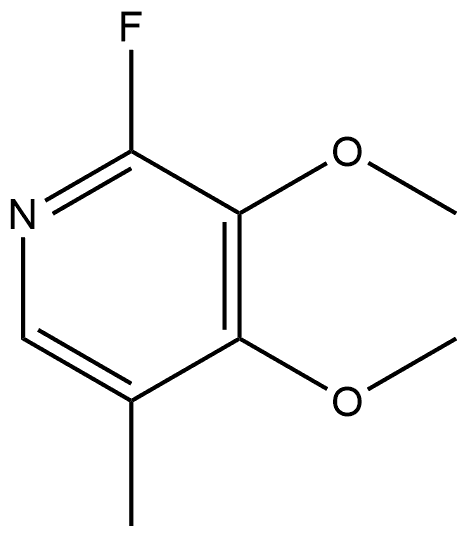 2-Fluoro-3,4-dimethoxy-5-methylpyridine Structure