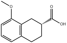 2-Naphthalenecarboxylic acid, 1,2,3,4-tetrahydro-8-methoxy-, (2R)-,1184173-28-1,结构式