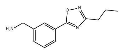 Benzenemethanamine, 3-(3-propyl-1,2,4-oxadiazol-5-yl)- Struktur