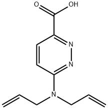 3-Pyridazinecarboxylic acid, 6-(di-2-propen-1-ylamino)- 结构式