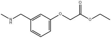 Acetic acid, 2-[3-[(methylamino)methyl]phenoxy]-, ethyl ester Struktur