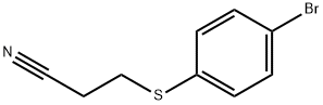 Propanenitrile, 3-[(4-bromophenyl)thio]- 化学構造式