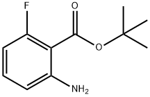 Benzoic acid, 2-amino-6-fluoro-, 1,1-dimethylethyl ester Struktur