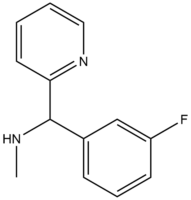 (3-氟苯基)(吡啶-2-基)甲基](甲基)胺 结构式