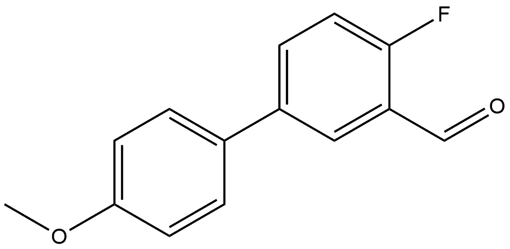 4-Fluoro-4'-methoxy[1,1'-biphenyl]-3-carboxaldehyde Structure