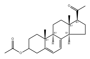 Pregna-5,7-dien-20-one, 3-(acetyloxy)- Struktur