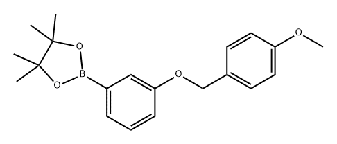 1,3,2-Dioxaborolane, 2-[3-[(4-methoxyphenyl)methoxy]phenyl]-4,4,5,5-tetramethyl- Structure