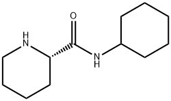 2-Piperidinecarboxamide, N-cyclohexyl-, (2S)- Structure