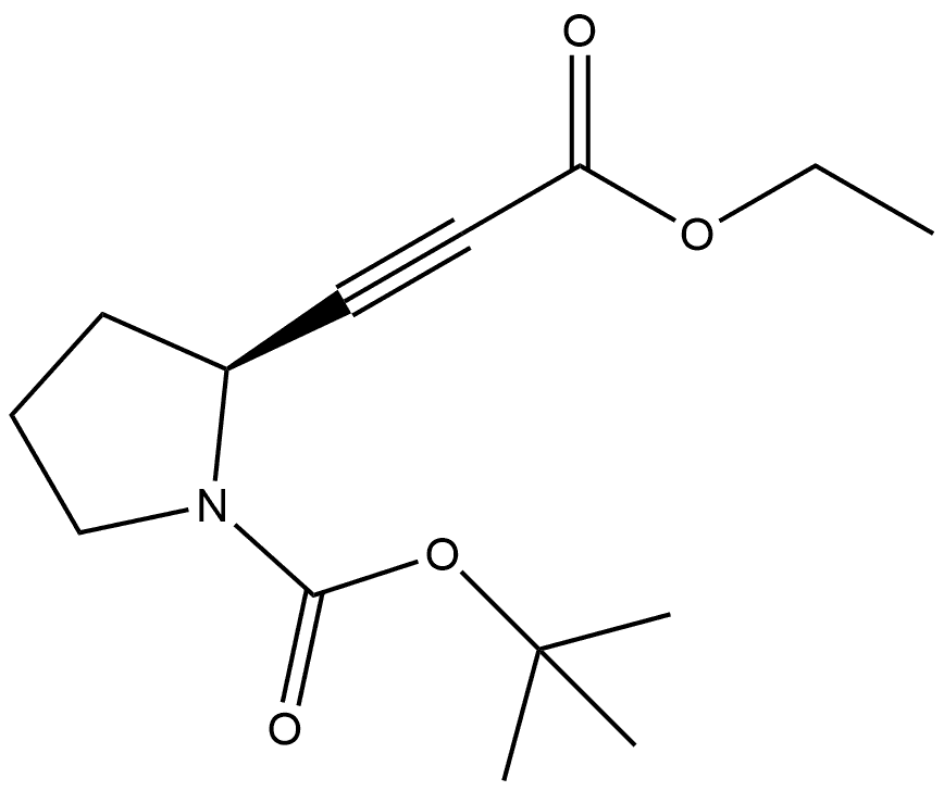 1185884-92-7 (S)-2-(3-乙氧基-3-氧代丙-1-炔-1-基)吡咯烷-1-甲酸叔丁酯