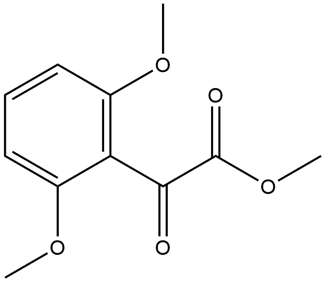 Methyl 2,6-dimethoxy-α-oxobenzeneacetate Structure