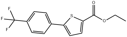 Ethyl 5-(4-(trifluoromethyl)phenyl)thiophene-2-carboxylate,1186369-12-9,结构式