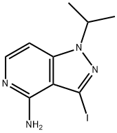 3-碘-1-异丙基-1H-吡唑并[4,3-C]吡啶-4-胺 结构式