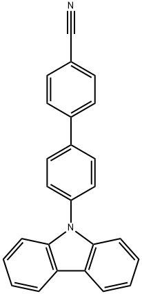 4′-(9H-咔唑-9-基)[1,1′-联苯]-4-甲腈,1187049-82-6,结构式