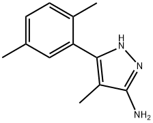 1H-Pyrazol-3-amine, 5-(2,5-dimethylphenyl)-4-methyl- Structure