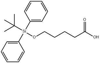 5-[(叔丁基二苯基硅基)氧基]戊酸 结构式