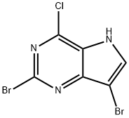 5H-Pyrrolo[3,2-d]pyrimidine, 2,7-dibromo-4-chloro-,118721-30-5,结构式