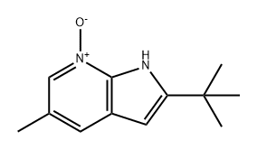 1H-Pyrrolo[2,3-b]pyridine, 2-(1,1-dimethylethyl)-5-methyl-, 7-oxide 化学構造式