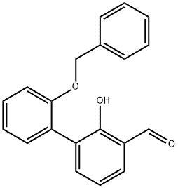 6-(2-Benzyloxyphenyl)-2-formylphenol Struktur