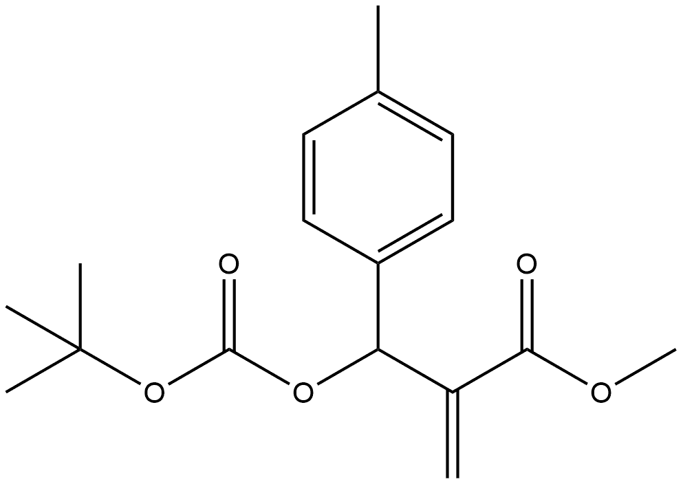 Benzenepropanoic acid, β-[[(1,1-dimethylethoxy)carbonyl]oxy]-4-methyl-α-methylene-, methyl ester