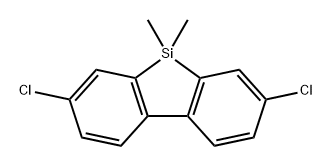 9H-9-Silafluorene, 2,7-dichloro-9,9-dimethyl- 结构式