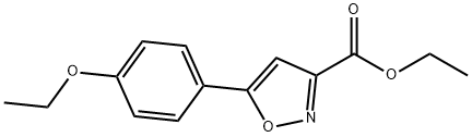 Ethyl 5-(4-ethoxyphenyl)-3-isoxazolecarboxylate Structure