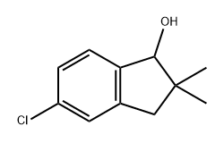 1H-Inden-1-ol, 5-chloro-2,3-dihydro-2,2-dimethyl- 化学構造式